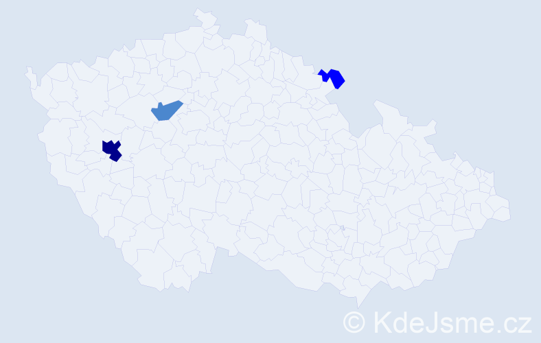 Příjmení: 'Krinkeová', počet výskytů 6 v celé ČR
