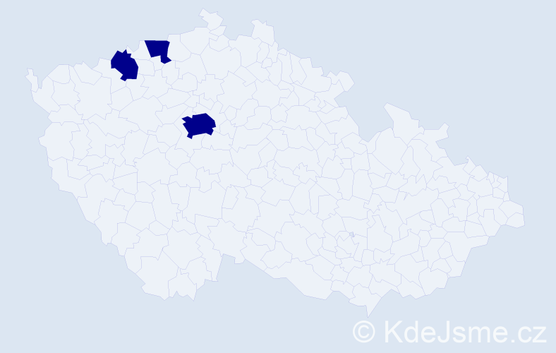 Příjmení: 'Ruf', počet výskytů 3 v celé ČR