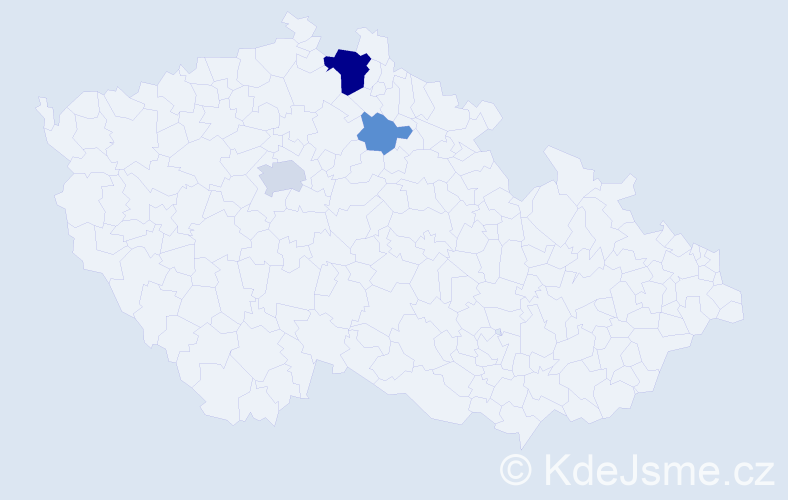 Příjmení: 'Vundr', počet výskytů 8 v celé ČR