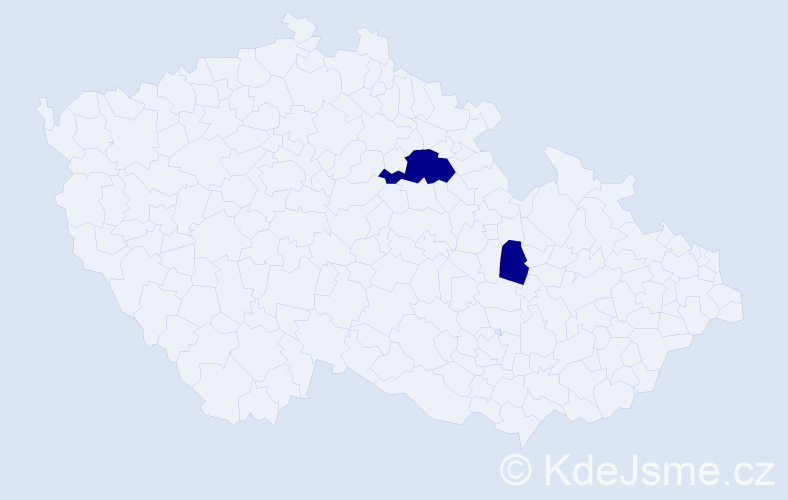 Příjmení: 'Kopunczová', počet výskytů 2 v celé ČR