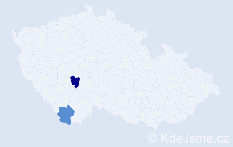 Příjmení: 'Wincik', počet výskytů 2 v celé ČR