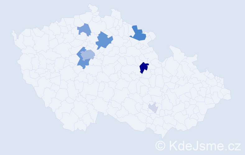 Příjmení: 'Rolyuk', počet výskytů 16 v celé ČR