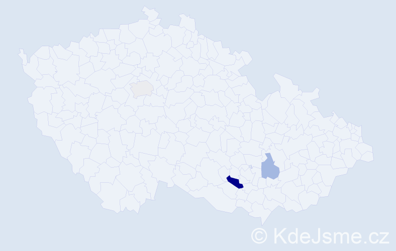 Příjmení: 'Britzmannová', počet výskytů 5 v celé ČR