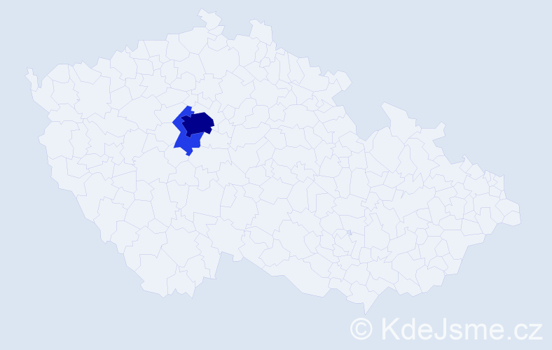 Příjmení: 'Kerbach', počet výskytů 12 v celé ČR