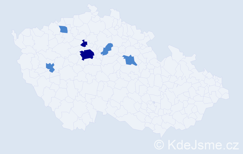Příjmení: 'Feigelová', počet výskytů 10 v celé ČR