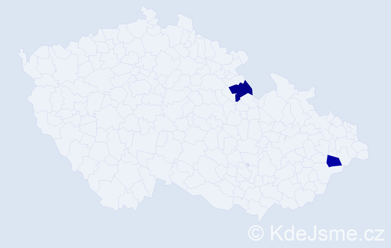 Příjmení: 'Maćkowiaková', počet výskytů 2 v celé ČR
