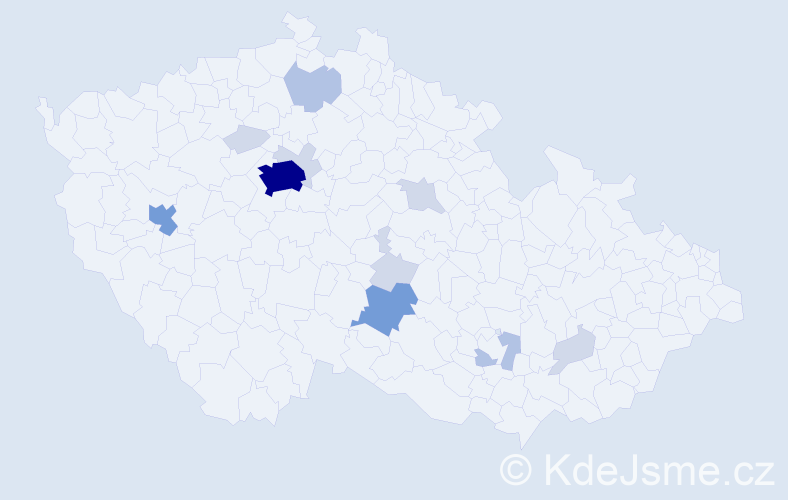 Příjmení: 'Lypchey', počet výskytů 35 v celé ČR