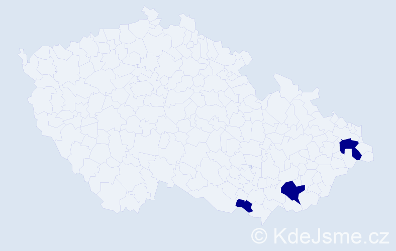 Příjmení: 'Gattinger', počet výskytů 3 v celé ČR