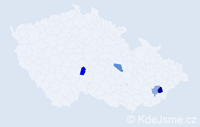 Příjmení: 'Lomicová', počet výskytů 6 v celé ČR