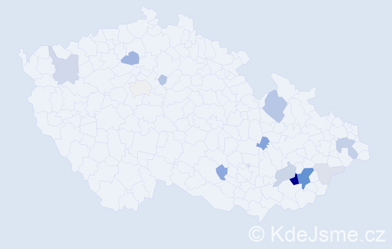 Příjmení: 'Landsfeld', počet výskytů 43 v celé ČR