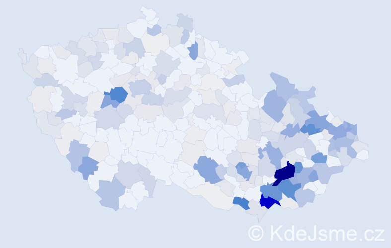 Příjmení: 'Foltýn', počet výskytů 1193 v celé ČR