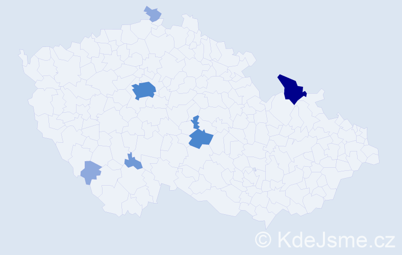 Příjmení: 'Reinold', počet výskytů 16 v celé ČR