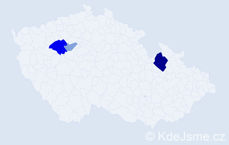 Příjmení: 'Lefant', počet výskytů 6 v celé ČR