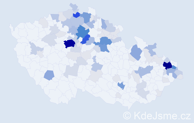 Příjmení: 'Havlasová', počet výskytů 339 v celé ČR