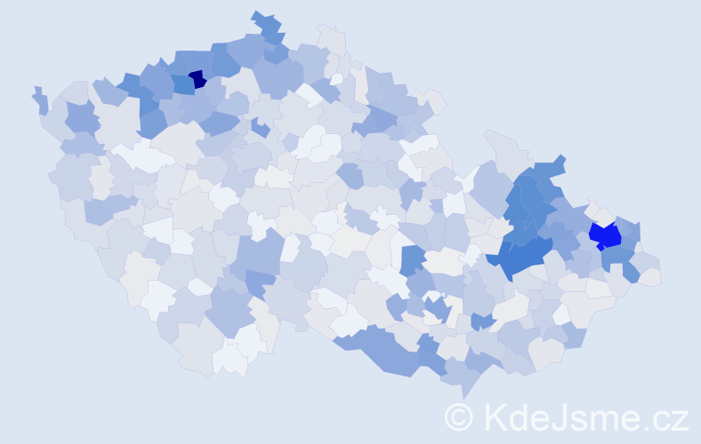 Příjmení: 'Baláž', počet výskytů 2348 v celé ČR