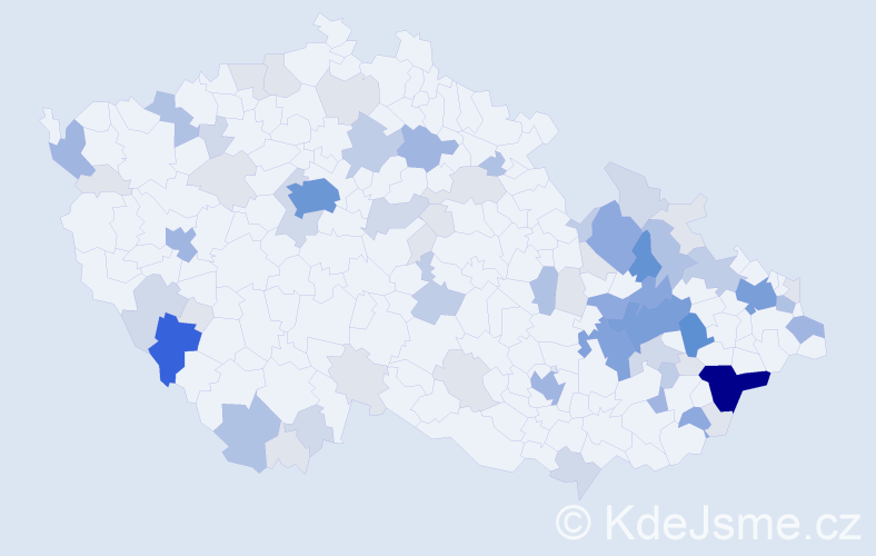 Příjmení: 'Bubela', počet výskytů 239 v celé ČR