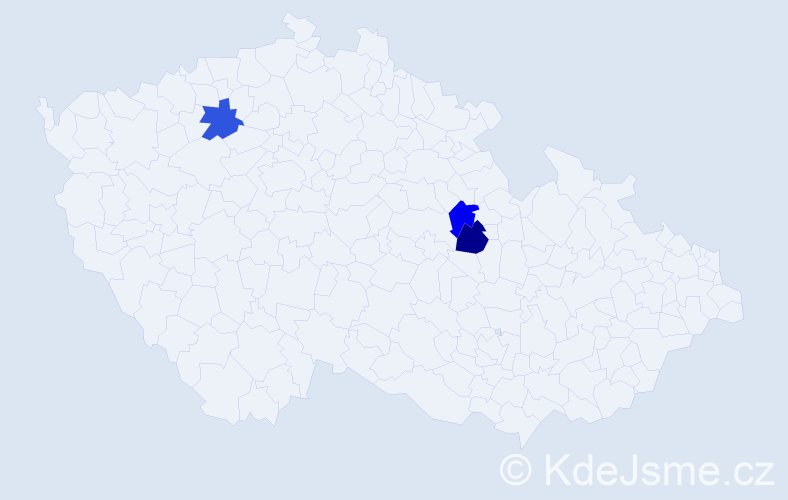 Příjmení: 'Mudrichová', počet výskytů 3 v celé ČR