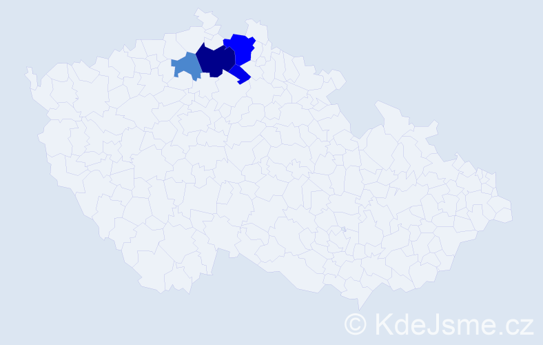 Příjmení: 'Stand', počet výskytů 18 v celé ČR