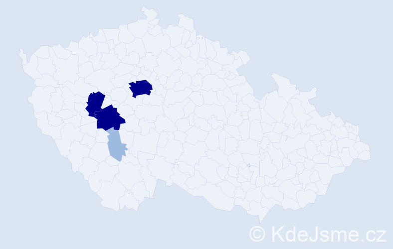 Příjmení: 'Rotyková', počet výskytů 13 v celé ČR