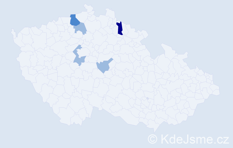 Příjmení: 'Quirsfeldová', počet výskytů 9 v celé ČR
