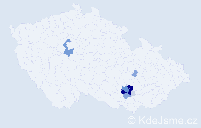 Příjmení: 'Umlášek', počet výskytů 29 v celé ČR