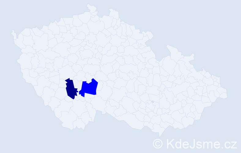 Příjmení: 'Pechuška', počet výskytů 3 v celé ČR