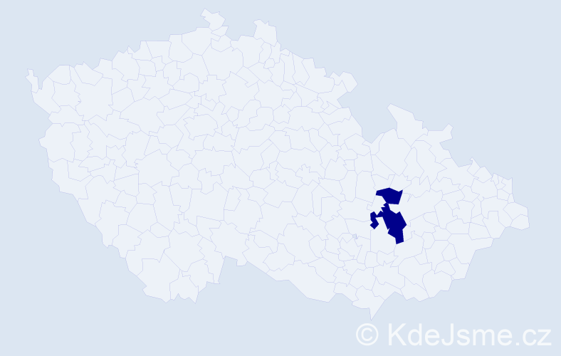 Příjmení: 'Dutszaková', počet výskytů 6 v celé ČR