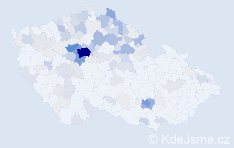 Příjmení: 'Stříbrný', počet výskytů 479 v celé ČR