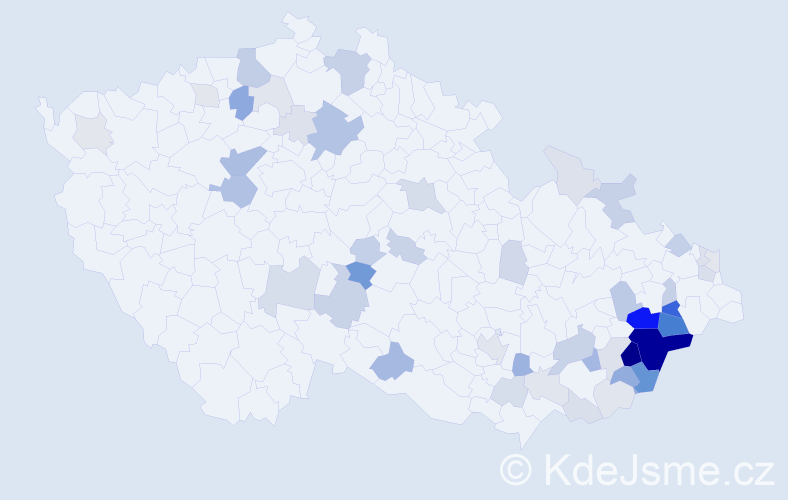 Příjmení: 'Bambuch', počet výskytů 164 v celé ČR