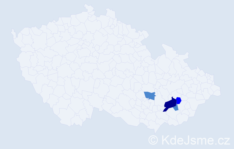 Příjmení: 'Majkrič', počet výskytů 7 v celé ČR