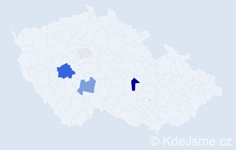 Příjmení: 'Lammer', počet výskytů 5 v celé ČR