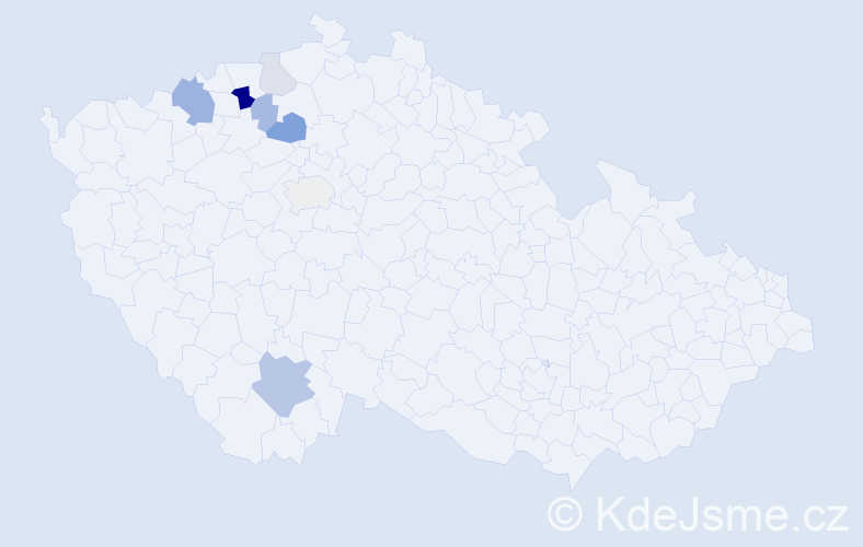 Příjmení: 'Kochlöffel', počet výskytů 16 v celé ČR