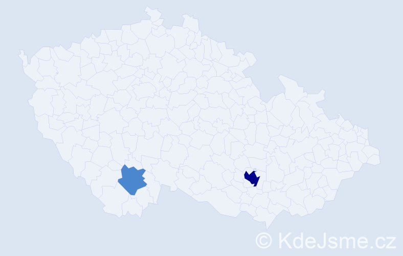 Příjmení: 'Simanovová', počet výskytů 4 v celé ČR