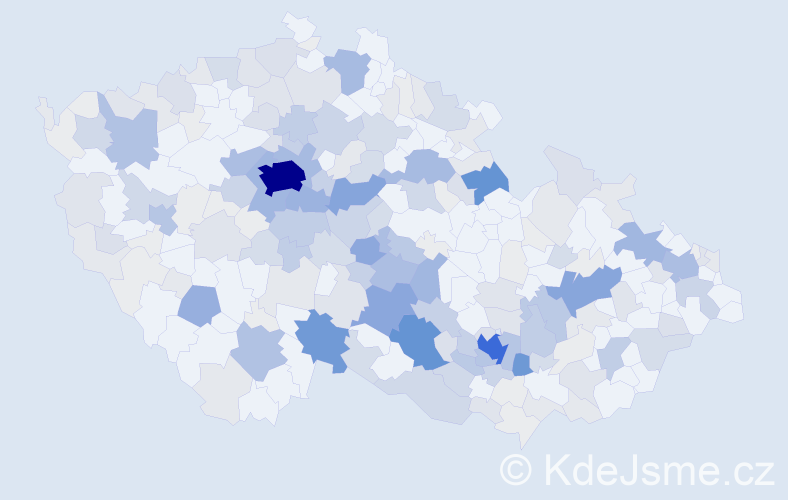 Příjmení: 'Holoubek', počet výskytů 942 v celé ČR