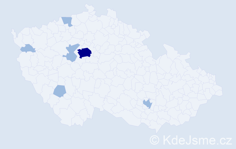 Příjmení: 'Longo', počet výskytů 10 v celé ČR
