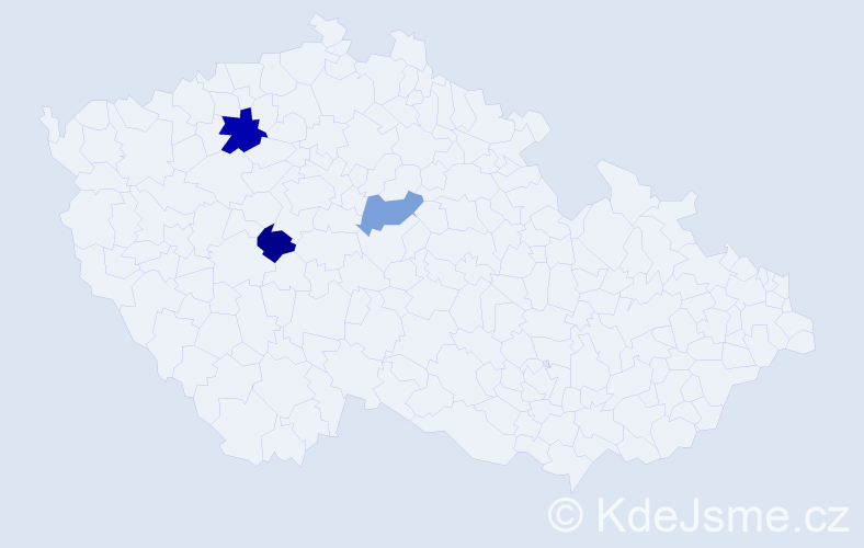 Příjmení: 'Csollárová', počet výskytů 4 v celé ČR