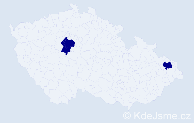 Příjmení: 'Nikolenko', počet výskytů 3 v celé ČR