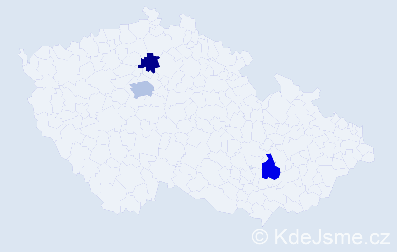 Příjmení: 'Kolenčák', počet výskytů 4 v celé ČR