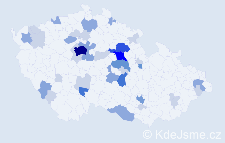 Příjmení: 'Imramovská', počet výskytů 103 v celé ČR