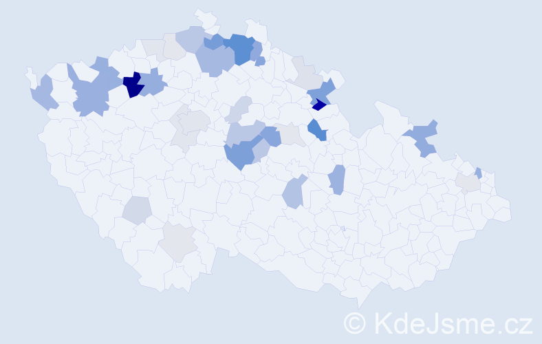 Příjmení: 'Šrajbrová', počet výskytů 108 v celé ČR