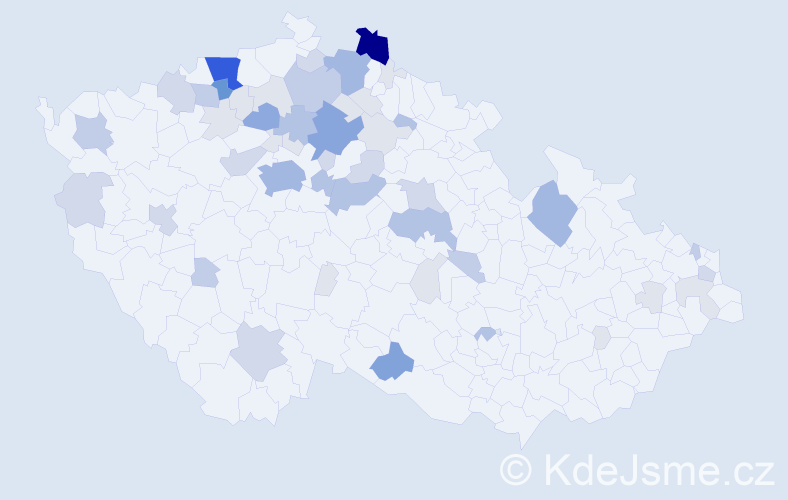 Příjmení: 'Bari', počet výskytů 175 v celé ČR