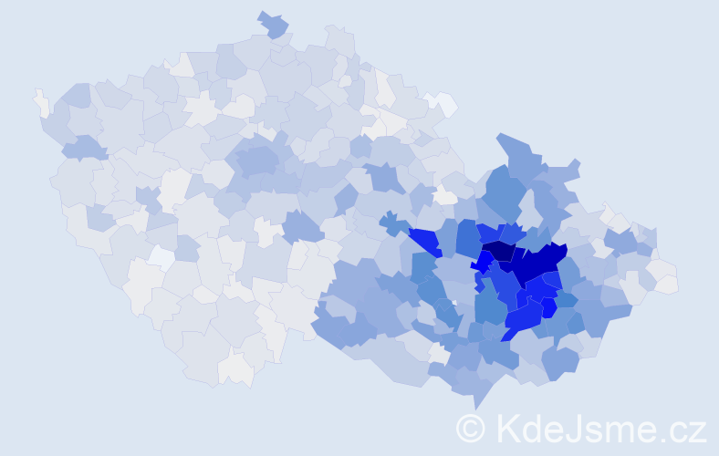 Příjmení: 'Navrátilová', počet výskytů 8472 v celé ČR