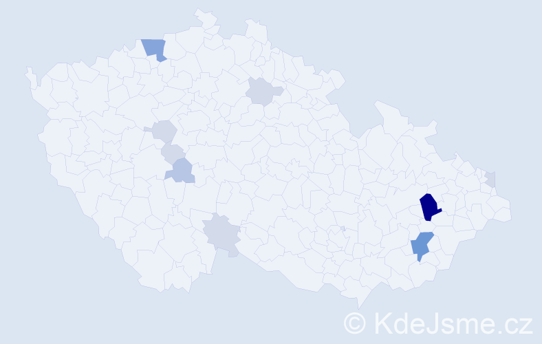 Příjmení: 'Rabel', počet výskytů 34 v celé ČR