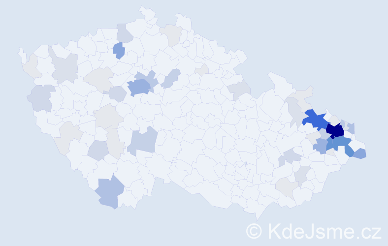 Příjmení: 'Friedel', počet výskytů 215 v celé ČR