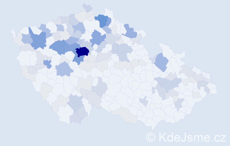 Příjmení: 'Millerová', počet výskytů 361 v celé ČR