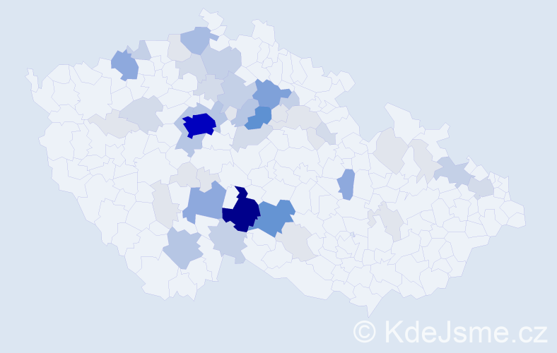 Příjmení: 'Římalová', počet výskytů 183 v celé ČR