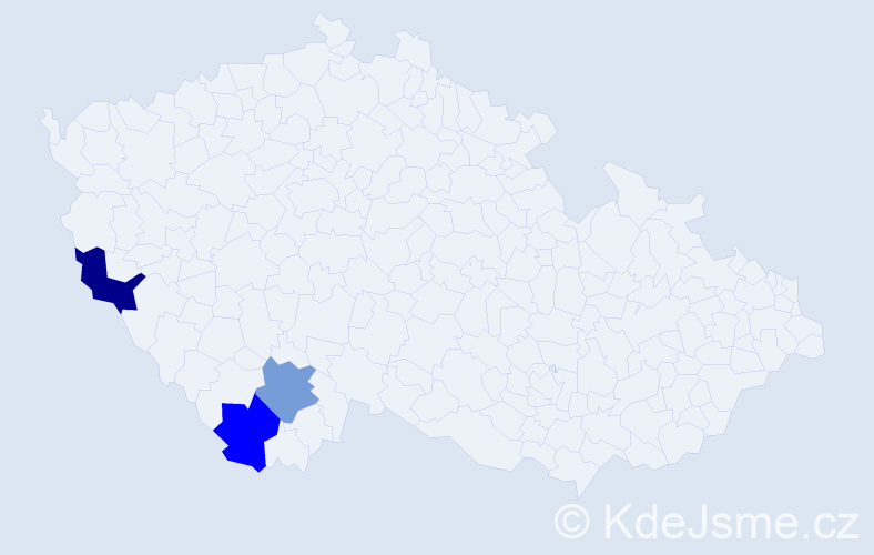 Příjmení: 'Faschingbauer', počet výskytů 21 v celé ČR
