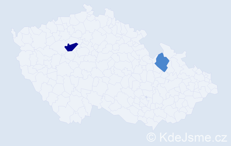 Příjmení: 'Valosová', počet výskytů 6 v celé ČR