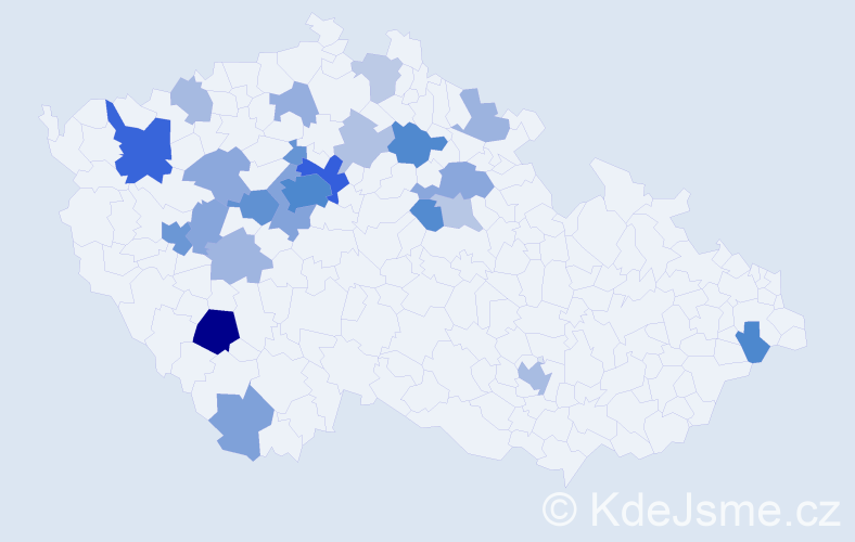 Příjmení: 'Lysenko', počet výskytů 69 v celé ČR