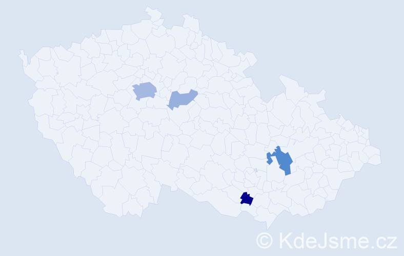 Příjmení: 'Babyak', počet výskytů 13 v celé ČR